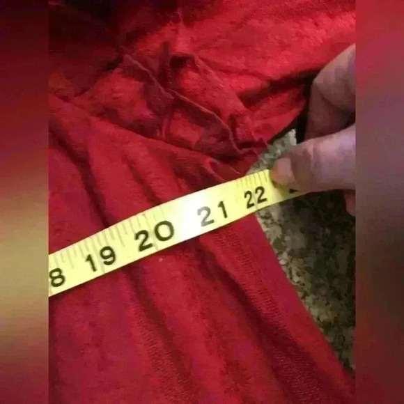 Universal Thread Puffed Flared Sleeve Burgundy? Deep Red Blouse Top Women XXL - Picture 4 of 8